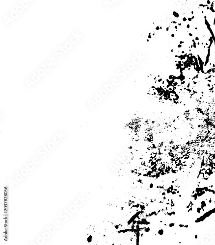 Abstract grunge background. Black and white raster  texture.