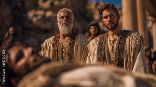 Nadab and Abihu Before the Altar reveals the deadly cost of disobedience as sacred fire turns a holy moment into fearful silence before God’s holiness.
