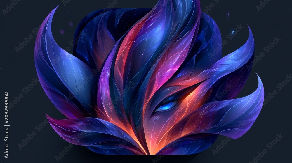 Obraz premium Rainbow Paint Stroke and Vibrant Color Design 537