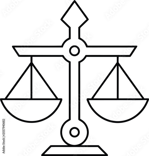 equity line art vector illustration on transparent background