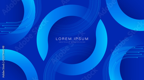 Abstract blue geometric background. Modern design. Futuristic technology concept. Suit for poster, banner, brochure, cover, website, flyer. Vector illustration