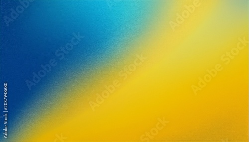 abstract grainy gradient background mixing blue and yellow colors for vibrant fresh lively vibe