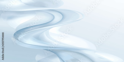 Schilderij op canvas Premium medical, beauty, or dental theme graphic with elegant abstract twisted organic lines