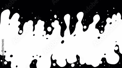 Bloody video transition with teeth on a black screen. Liquid stains spread in 4K.