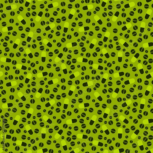 Medicine seamless pills pattern for wrapping paper and doctor clothes and packaging and medical accessories