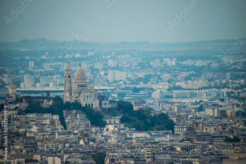 Paris skyline and Sacre Coeur