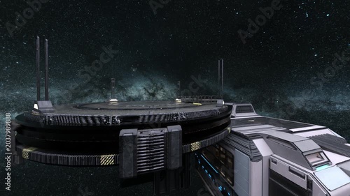 惑星探査基地　3DCGレンダリング