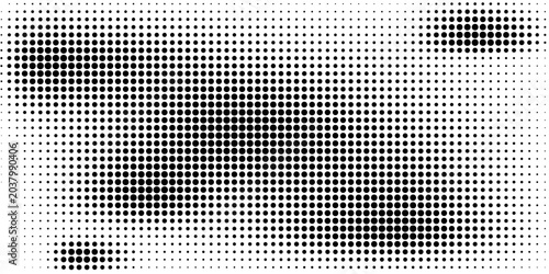 Seamless pattern of blue polka dots with transparent background.
