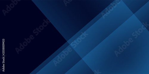 Abstract Dark Blue Geometric Background with Transparent Layered Shapes