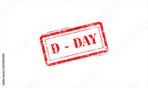 Tableau sur toile D-Day Normandy Landings June 06 Background Vector illustration
