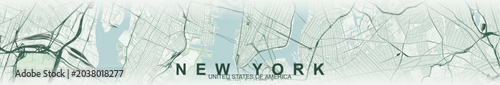 Photos Modern minimalist vector map of New York City (NYC), USA