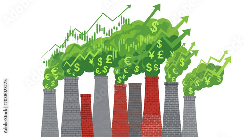 Green money factory growth.