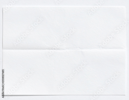 折れ跡のある白い紙 / Fold-Creased White Paper