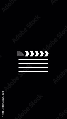 Vertical Movie Clapperboard Action Overlay for **Cinema and Vlog** Reels 4K