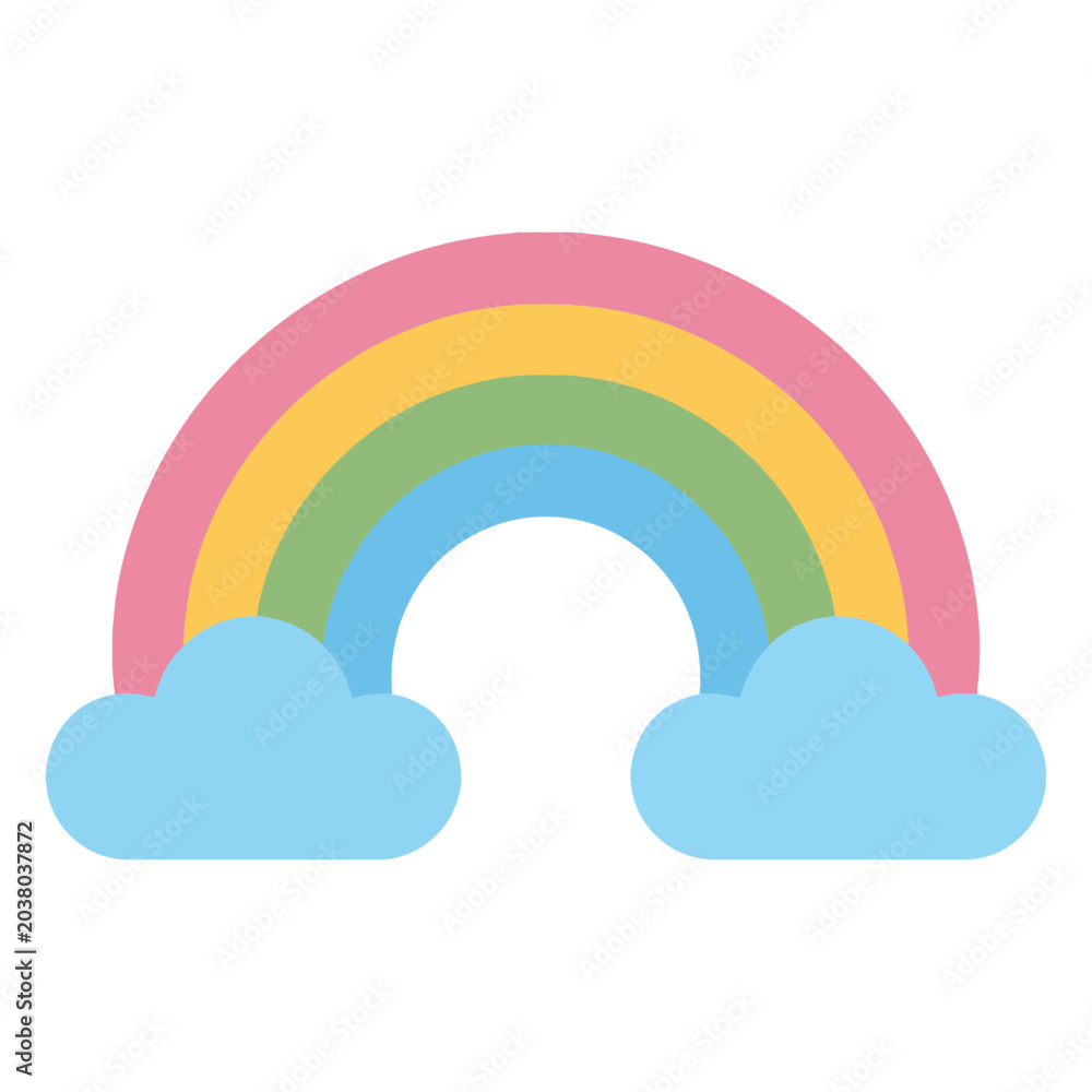 Fototapeta premium Clouds, Clouds 90s nostalgic illustration, nostalgic 1990s colorful clipar
