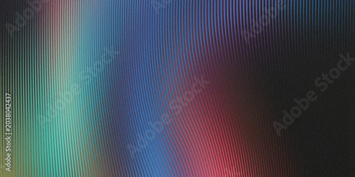 Fotografie Abstract digital background with vertical light beams and chromatic aberration d