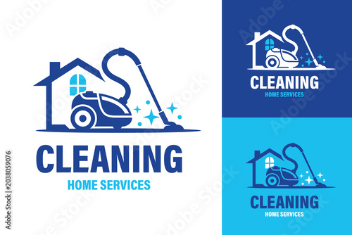 Tableau sur toile Illustration of vector graphic of House cleaning logo.