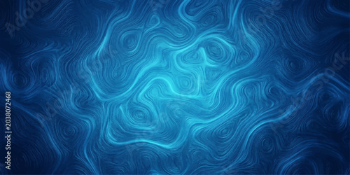 Foto An abstract blue fluid wave pattern creates a mesmerizing and hypnotic visual texture, evoking a sense of depth and movement in a digital art piece
