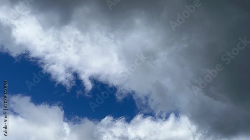 晴れのち曇り空　タイムラプス