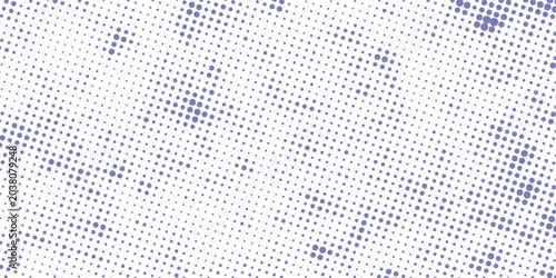 Bild auf Leinwand Abstract Blue and White Grunge Halftone Dot Texture Background