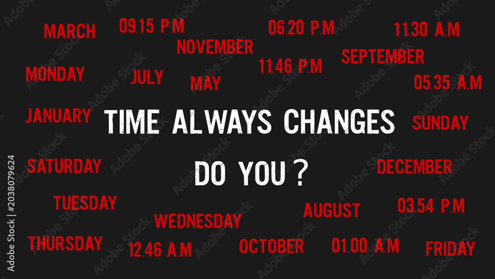 Fototapeta premium a background image with a time theme and a question.