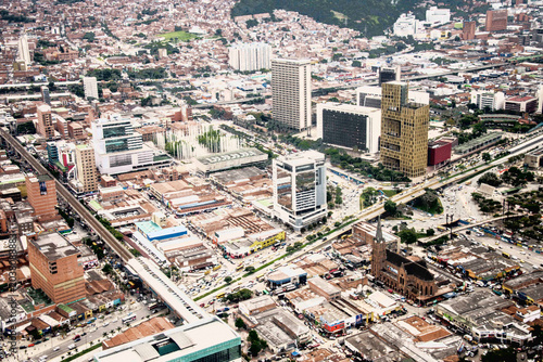 old vintage newspeper image print halftone cityscape od medellin