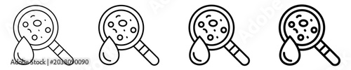 Foto Cell Analysis Icon Set Different Style Collection