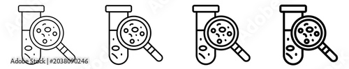 Bild auf Leinwand Cell Search Icon Set Different Style Collection