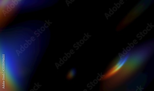 Professional Abstract Prism Light Leak Overlay Background Effect