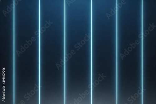 Vertical neon light lines on dark background