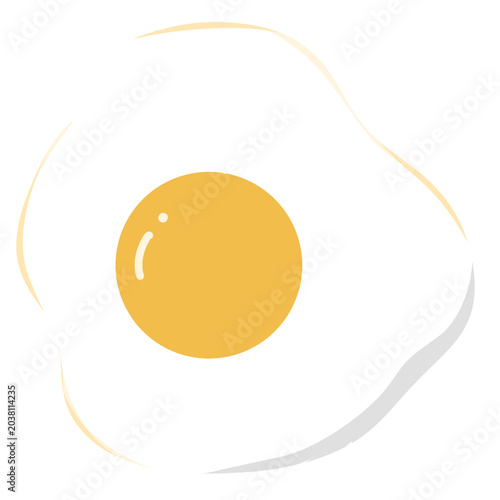 fried egg vector