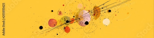 Abstract Artwork with Colorful Shapes