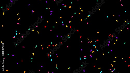 Confetti Falling Celebration Background Loop