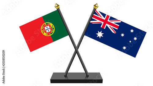 Flag of Australia and Portugal