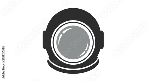 Tableau sur toile Astronaut Helmet Icon - Space Exploration and Science Concept