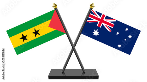 Flag of Australia and Sao Tome and Principe