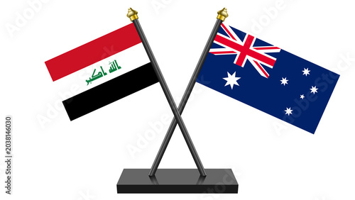 Flag of Australia and Iraq
