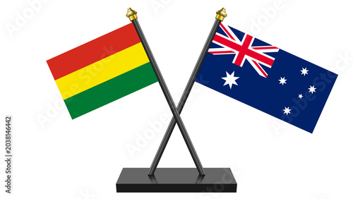 Flag of Australia and Bolivia