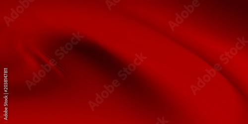 Valokuva Red gradient background with a maroon satin texture and waves that convey a luxu