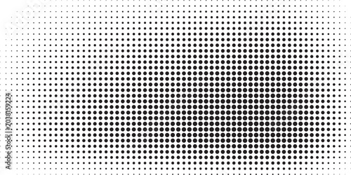 Halftone Dot Pattern Black Gradient Background — Retro Pop Art Minimal Abstract Texture