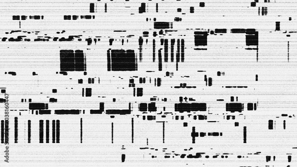 Obraz premium Abstract Black-White Glitch