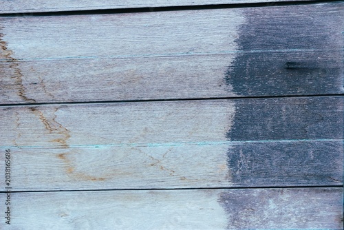 Weathered Wooden Planks Texture with Water Stain and Termite Mud Trails