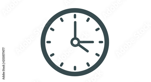 Foto Analog clock face with hands.