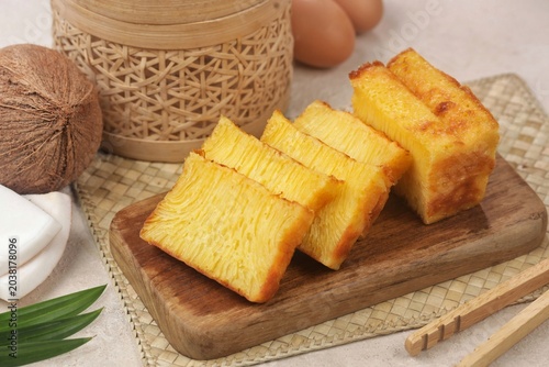 Foto Bika Ambon is a traditional cake typical of Medan, Indonesia