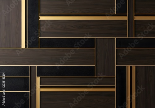 Abstract metal grid background on a modern building interior wall