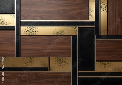 Abstract metal grid background on a modern building interior wall