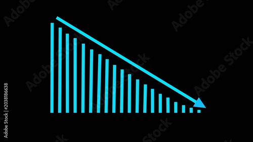 stock business down market illustrations.