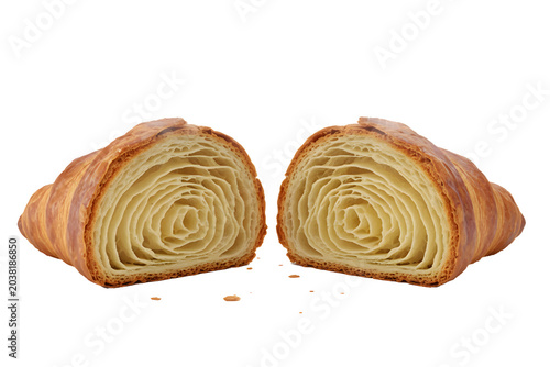 Classic Butter Croissant Cross-Section
