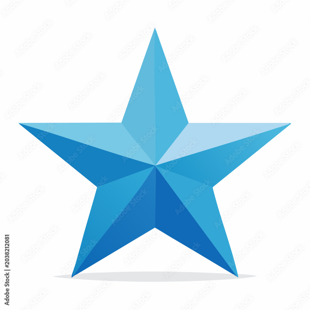 Obraz premium Blue Star Icon