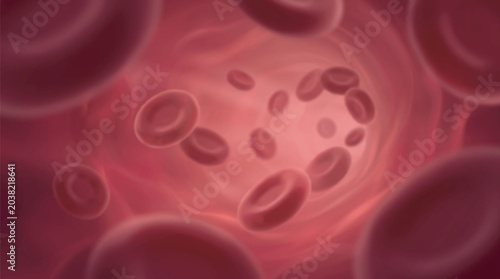 Bild auf Leinwand Red Blood Cells Background for Medical, Healthcare and Biology Use